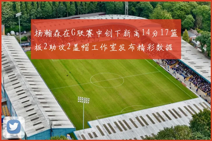 杨瀚森在G联赛中创下新高14分17篮板2助攻2盖帽工作室发布精彩数据海报